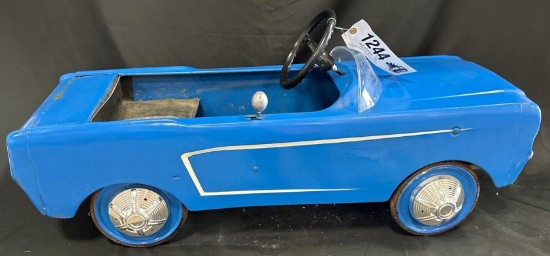BLUE MUSTANG PEDAL CAR