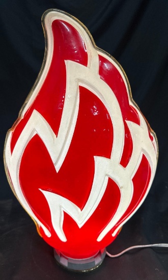 STANDARD FLAME GAS PUMP GLOBE - PLASTIC - ORIGINAL - 21"