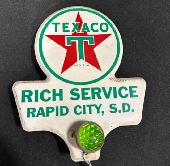 TEXACO RICH SERVICE RAPID CITY, SD TOPPER - 4.75" x 4.75"