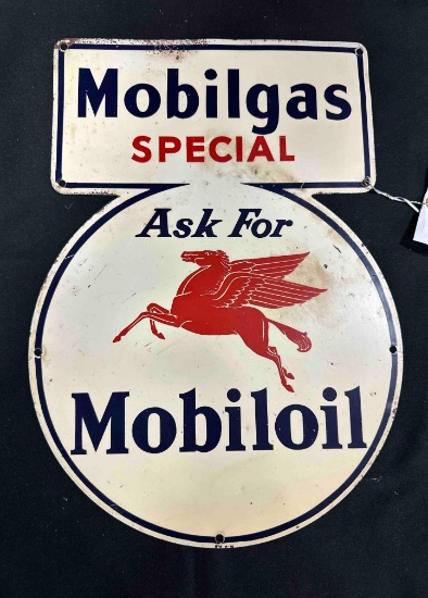 MOBILGAS SPECIAL TIN SIGN - 10.5" x 16" - SINGLE SIDED
