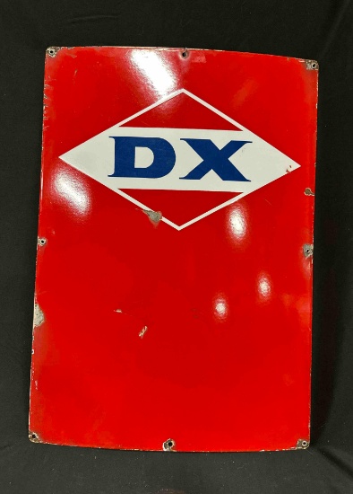 D-X PORCELAIN SIGN - 18" x 26" - SINGLE SIDED