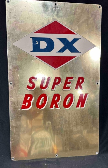 D-X SUPER BORON TIN SIGN - 15.5" x 26" - SINGLE SIDED