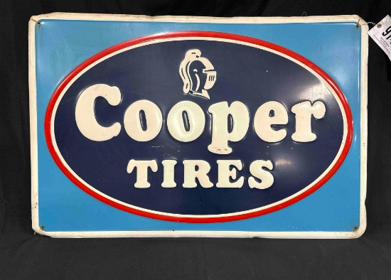 COOPER TIRE TIN SIGN - 30" x 45" - SINGLE SIDED