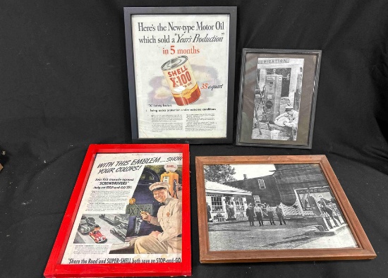 MISC. FRAMED STATION MEMORBILIA