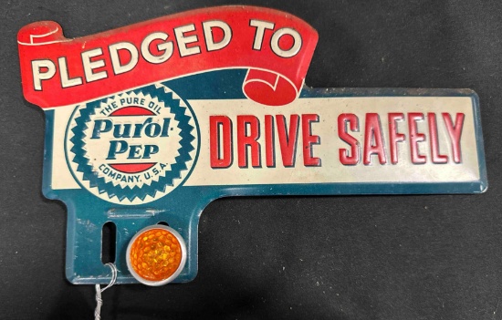 PUROL-PEP PLEDGE TO DRIVE SAFELY TOPPER - 9.5" x 4.5"