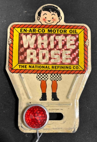 EN-AR-CO WHITE ROSE TOPPER - 3.75" x 4.75"