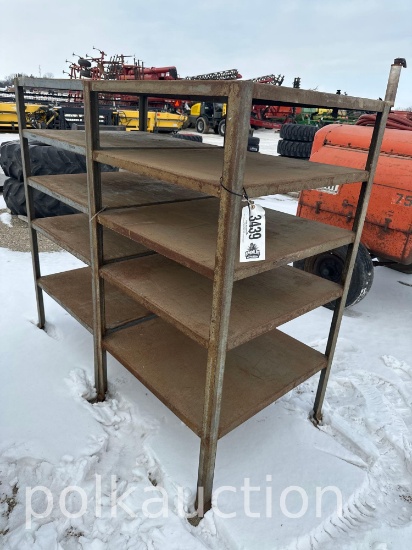 3439 - (2) STEEL SHELVES
