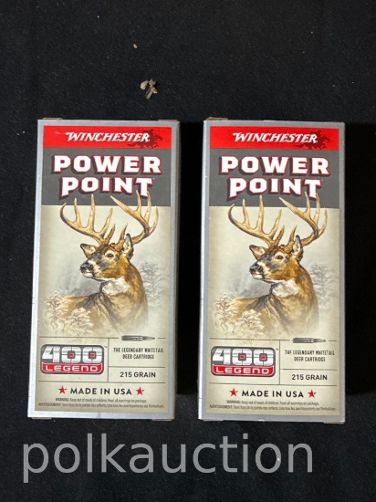 (40) ROUNDS WINCHESTER 400 LEGEND, 215 GR AMMO