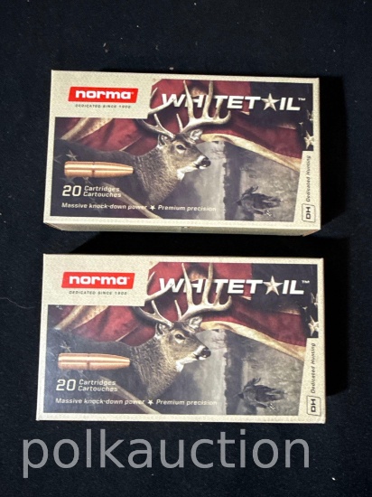 (40) ROUNDS NORMA 308 WIN, 150 GR AMMO