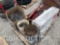 PALLET OF IH PARTS, TOOLBOXES, CHAIN, ETC (WF)