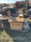 PALLET OF MISC. SHOP SUPPLIES & (5) 4.80-12 TIRES/RIMS (CF)