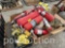 PALLET OF MISC. SHOP SUPPLIES & RATCHET STRAPS (CF)