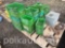 PALLET OF PLASTIC JOHN DEERE PARTS BINS, ETC. (CF)
