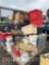CRATE OF TOTES, STOARGE, FITTINGS, ETC. (CF)
