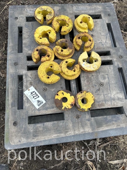 (12) JOHN DEERE FRONT L&G WEIGHTS (ALL 1$) (WF)