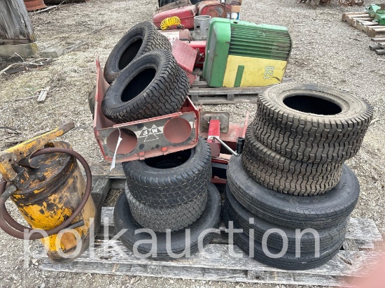 MISC L&G TIRES/RIMS, MASSEY FERGUSON L&G SHEET METAL, ETC (WF)