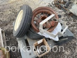 PALLET OF MISC TRACTOR PARTS, HYD CYLINDERS, ETC (WF)