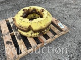 (2) LG JOHN DEERE WHEEL WEIGHTS (SOLD x $) (WF)