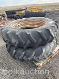 (2) TITAN 14.9-38 NEW TIRES & RIMS (WF)