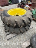 (2) 12.4-24 FIRESTONE TIRES/RIMS (WF)
