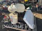 PALLET OF MISC. SHOP SUPPLIES & FIMCO SPRAYER (CF)