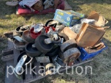 PALLET OF HD CASTERS, ETC. (CF)