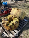 (2) JOHN DEERE REAR WEIGHTS (SOLD x $) (CF)