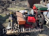 PALLET OF MISC. SHOP SUPPLIES & BANDING MACHINE (CF)
