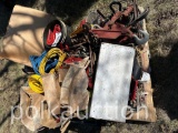 PALLET OF CHAIN, CLEVICES, HOOKS, CORDS, ETC. (CF)