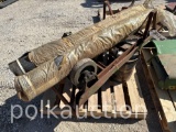 PALLET w/ (2) DOLLY CARTS, RUBBER MATS, ETC. (CF)