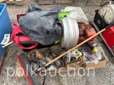 PALLET OF MISC. SHOP SUPPLIES, TRACTOR PARTS, ETC. (CF)