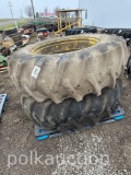 (2) 20.8-38 FIRESTONE TIRES ON RIMS (CF)