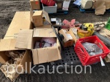 PALLET OF MISC. SHOP SUPPLIES & TRACTOR PARTS (CF)