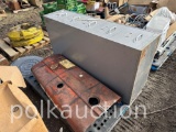 PALLET WITH FILE CABINET & TRACTOR HOOD (CF)