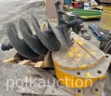 (2) EXCAVATOR BUCKETS & AUGER BIT (CF)