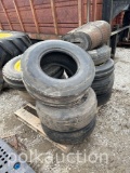 PALLET OF MISC. TIRES/RIMS/RUBBER (CF)