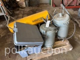 PALLET w/ BULLET HEATER, TOOLS, & PUMPS (CF)