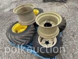 (2) 26x12.00-12 GOODYEAR TIRES & (2) 23x8.50-12 TIRES & (2) HUBS (WF)