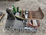 PALLET WITH MISC TRATOR PARTS & JACKS (WF)