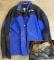 BOX OF WORK GLOVES & XL WELDING JACKET