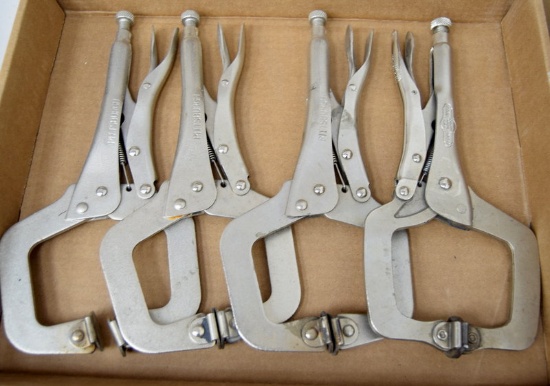4 VISE GRIP CLAMPS