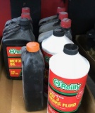 BOX OF MOTOR OIL & BRAKE FLUID