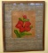 CIRCA 1950s FRAMED HIBISCUS PAINTING