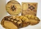 ASSORTED MID-CENTURY WOODEN WARE TRAYS