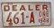 1948 OREGON DEALER LICENSE PLATE