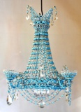 VINTAGE BEADED CHANDELIER