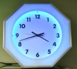 VINTAGE NEON BACKLIT CLOCK