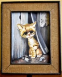 BIG-EYED CAT PAINTING