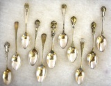 11 ASSORTED STERLING SILVER SPOONS