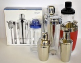 ASSORTED COCKTAIL SHAKERS & BAR WARE